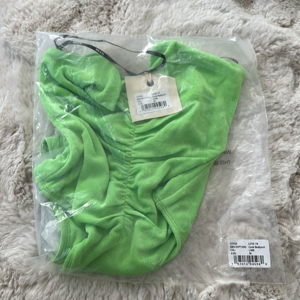 Ser.O.Ya Coral Bodysuit Lime Size M - Picture 8 of 10